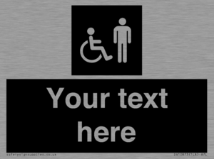 Custom information: black panel disabled and male